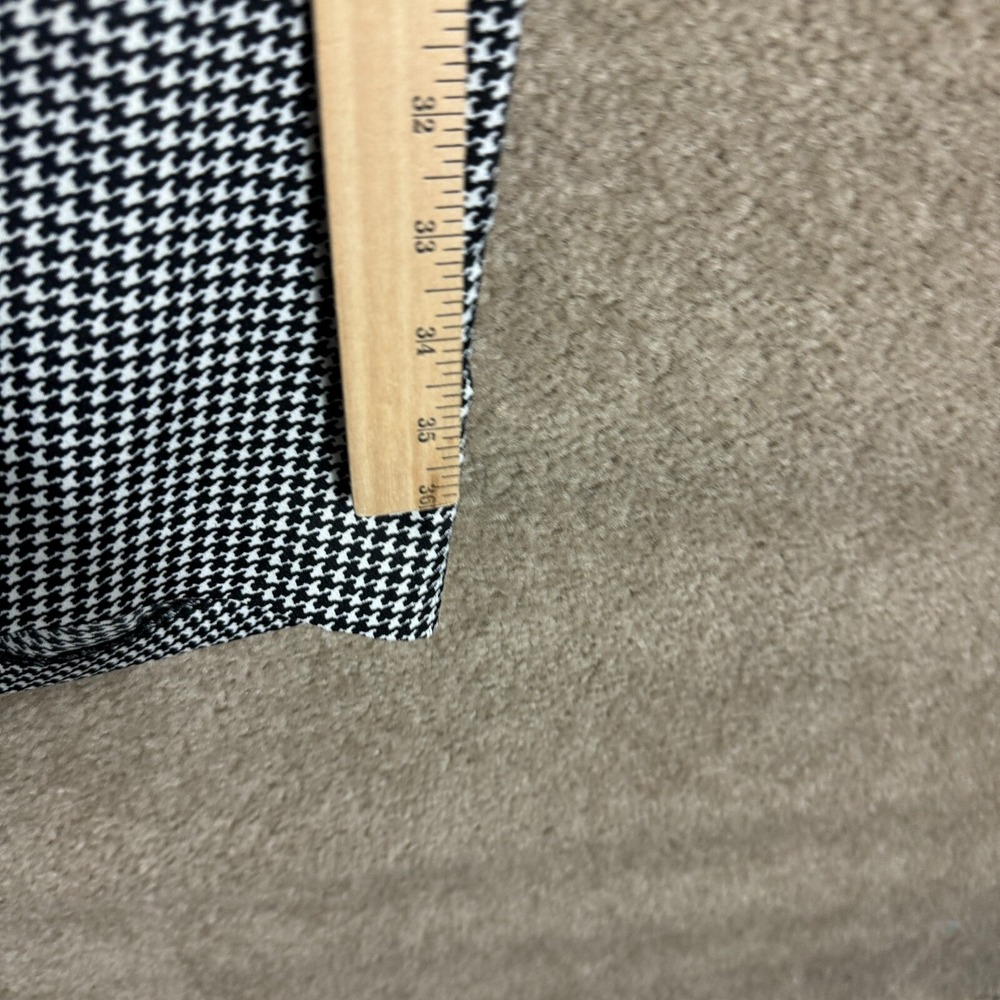 Club‎ Monaco Dress Womens 4 Black White Houndstooth Belted Work Career V Neck - Picture 8 of 12